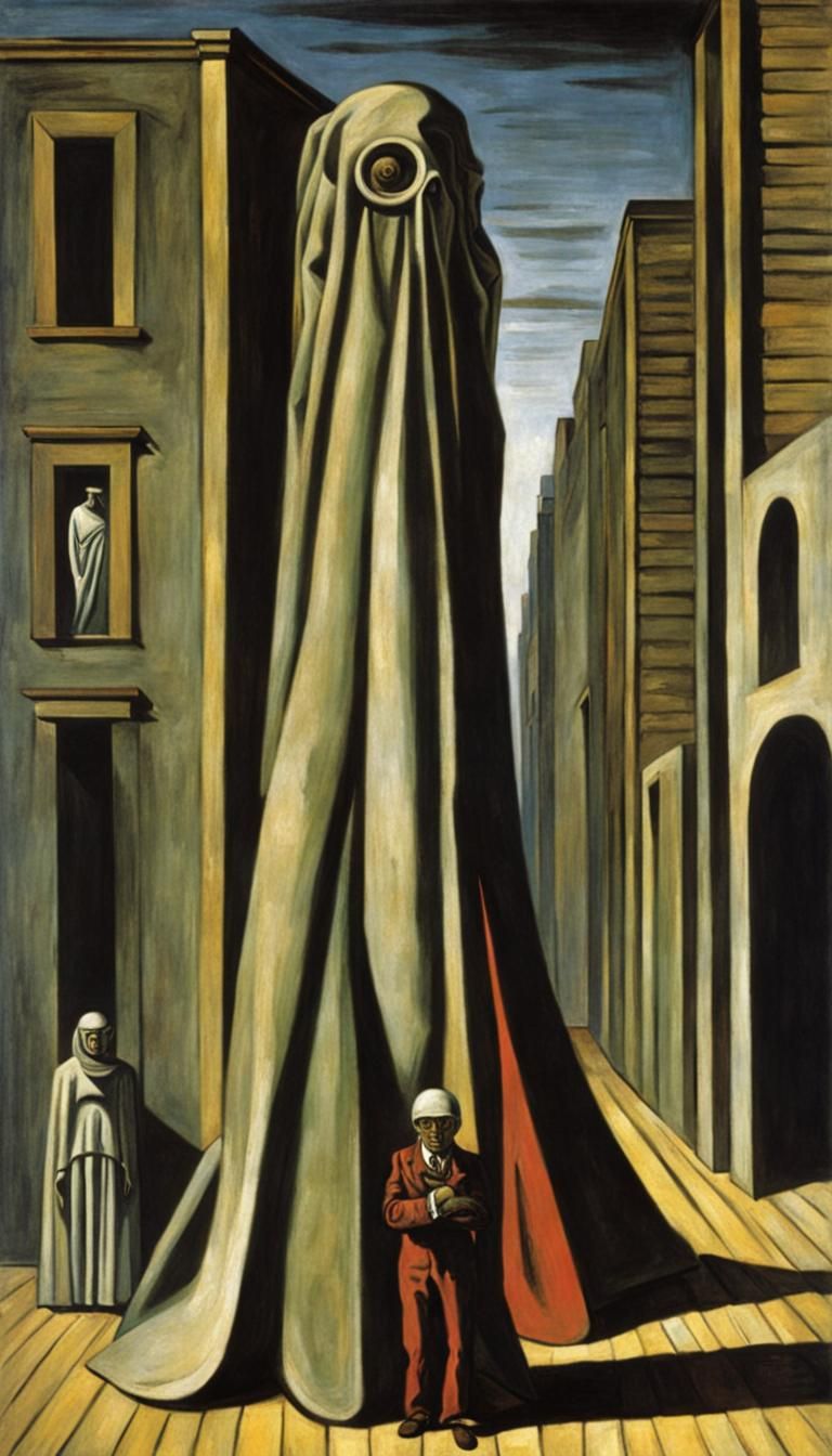 Dreamlike Fear: A Surrealist Painting