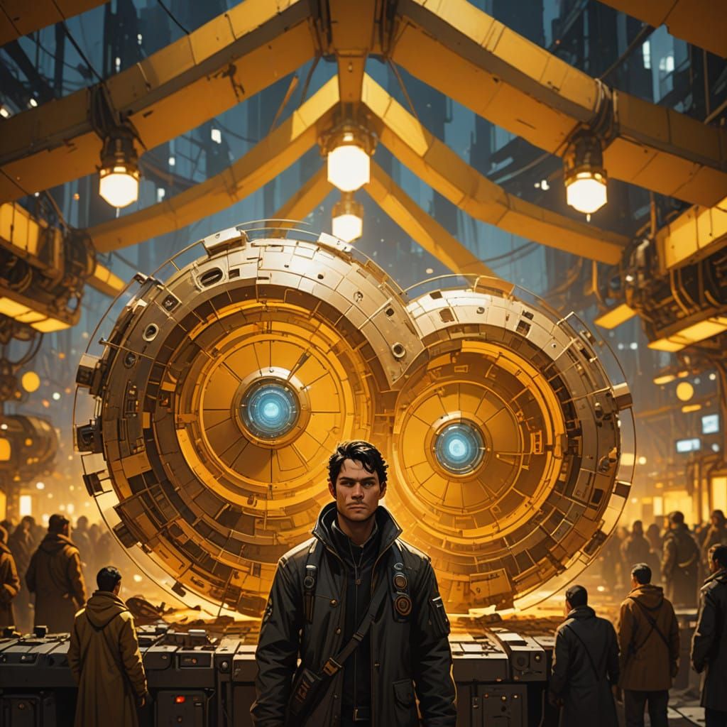 Stunning Portrait of Tim Drake in Gritty, High-Tech Futurism