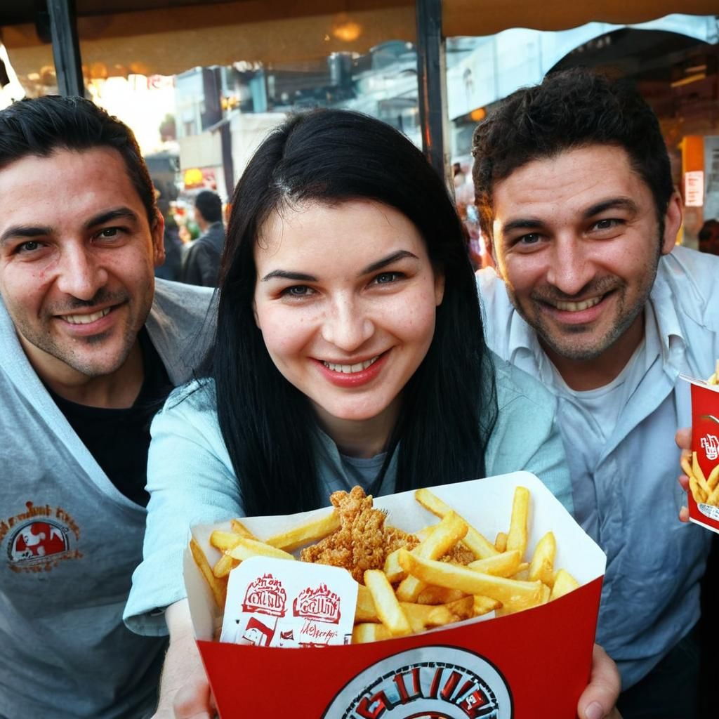 Golden Light on Takeaway Food, Film Noir Style