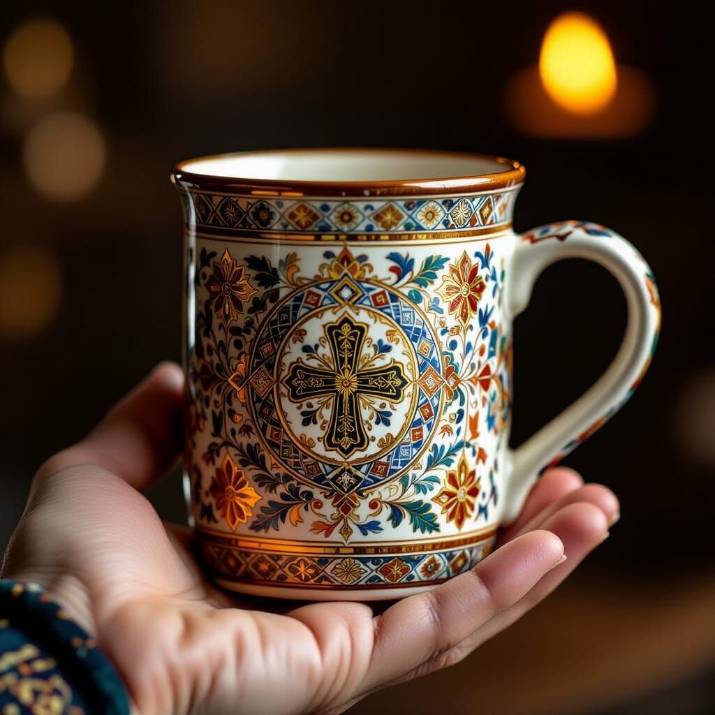Artisanal Ceramic Mug for a Priest