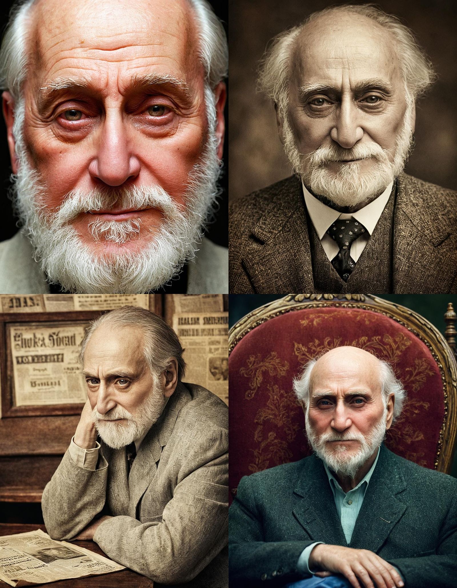 Realistic Color Portrait, 1920s Style