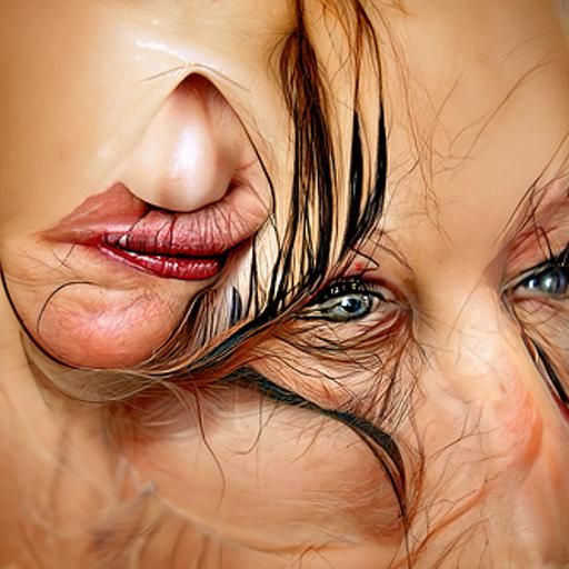 woman full face portrait