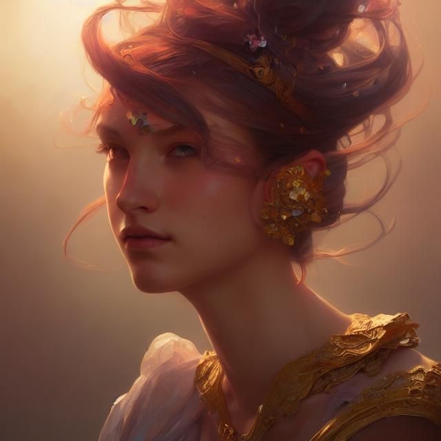 Hyperdetailed Portrait of a Beautiful Princess in 8k