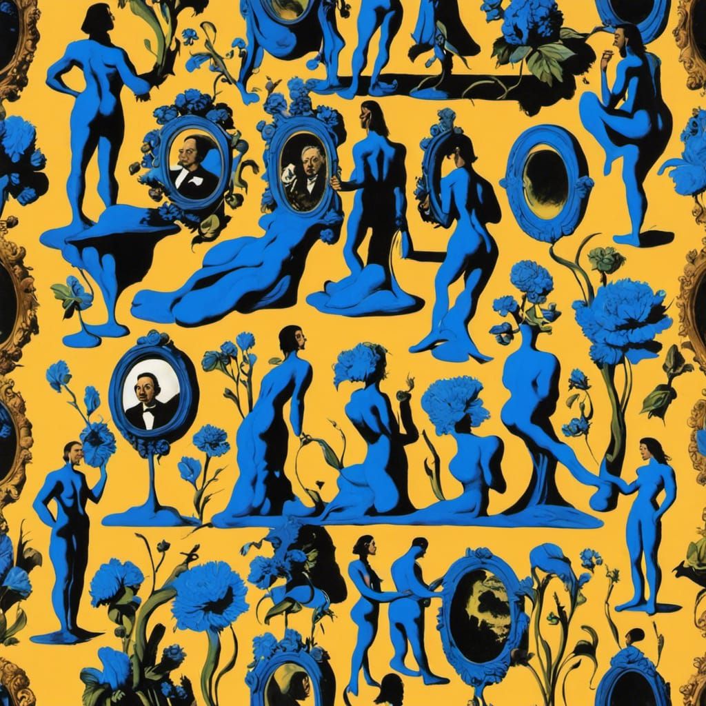 Surreal Landscape Reflected as Dali Painting