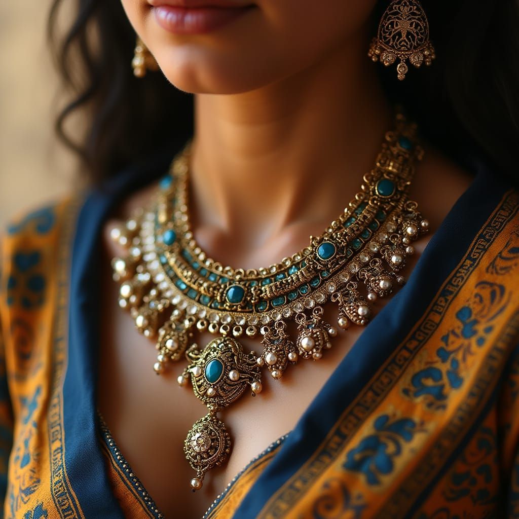 Egyptian Queen Jewelry Close-up