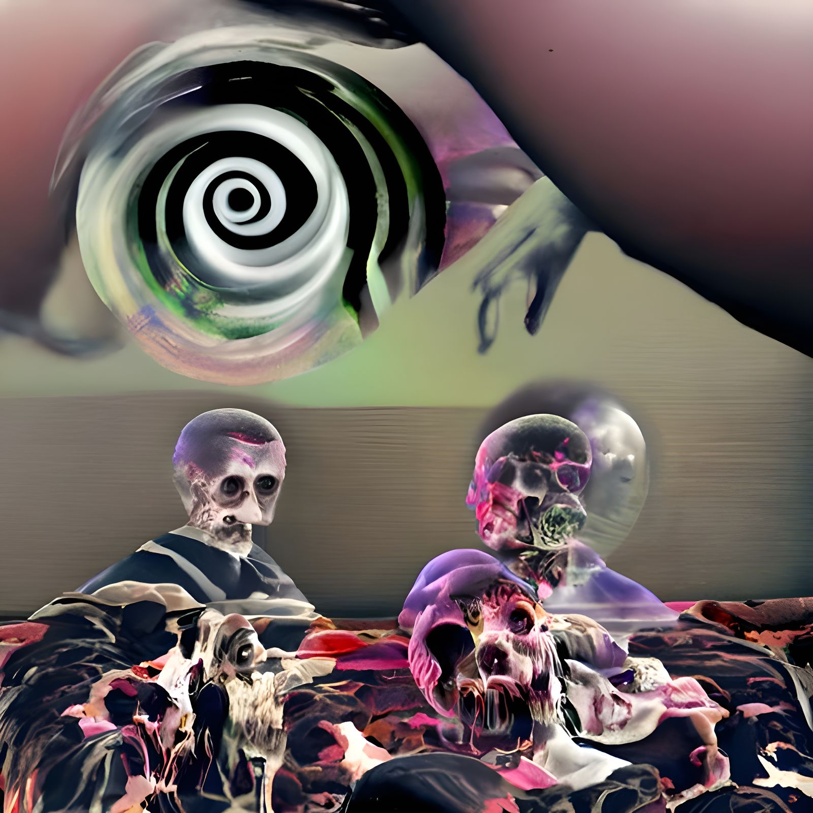 Trippy Abstract Hypnotism of the Dead