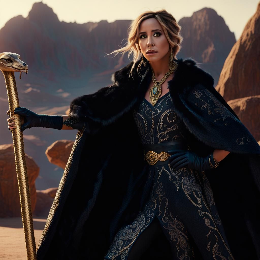 Ashley Tisdale as Jafar in Cinematic Action Shot