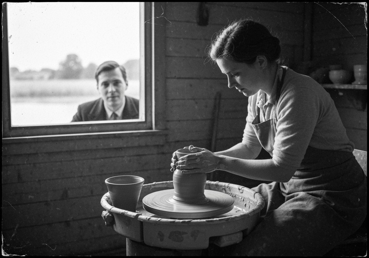 Līse at the Pottery Wheel