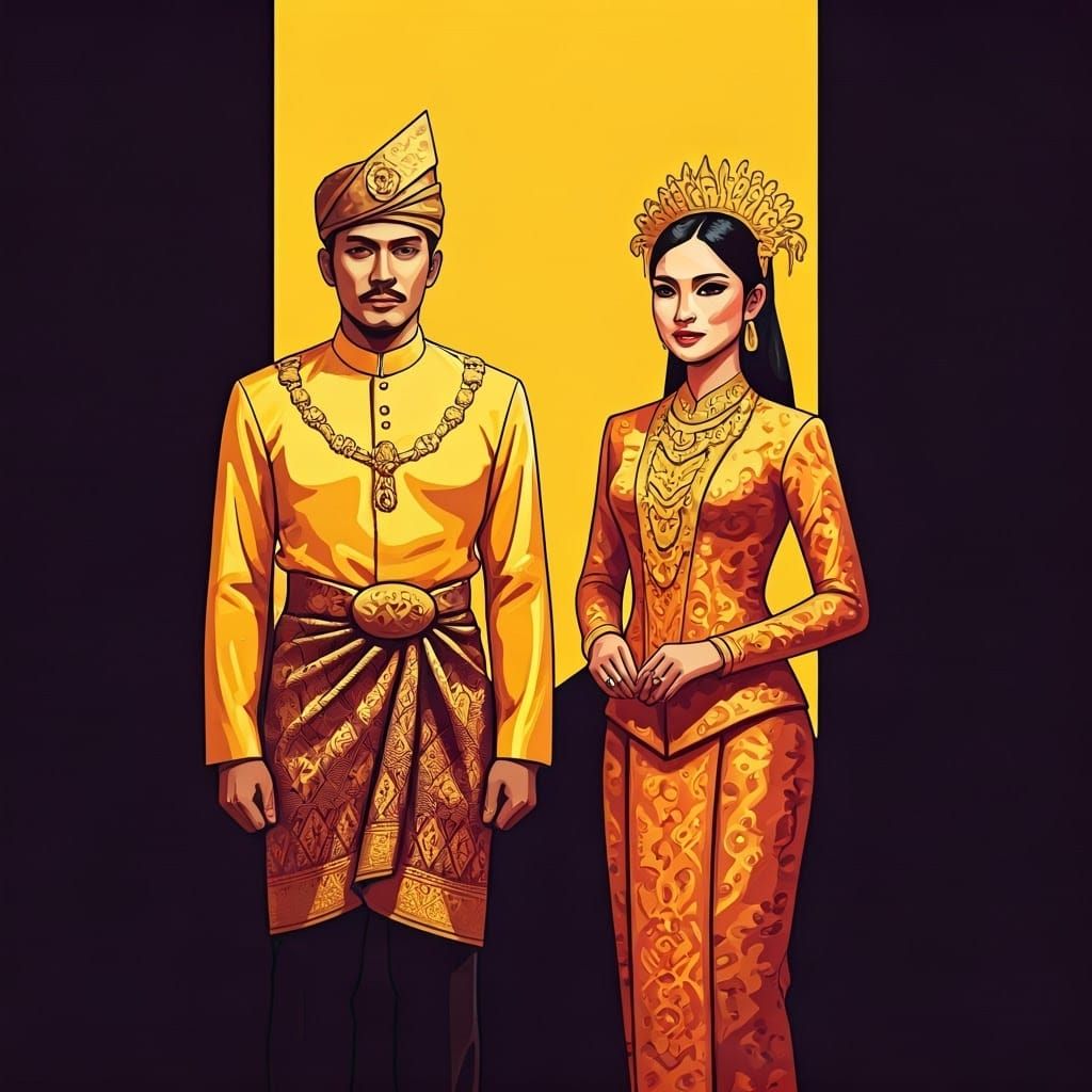 A man and a woman from Brunei