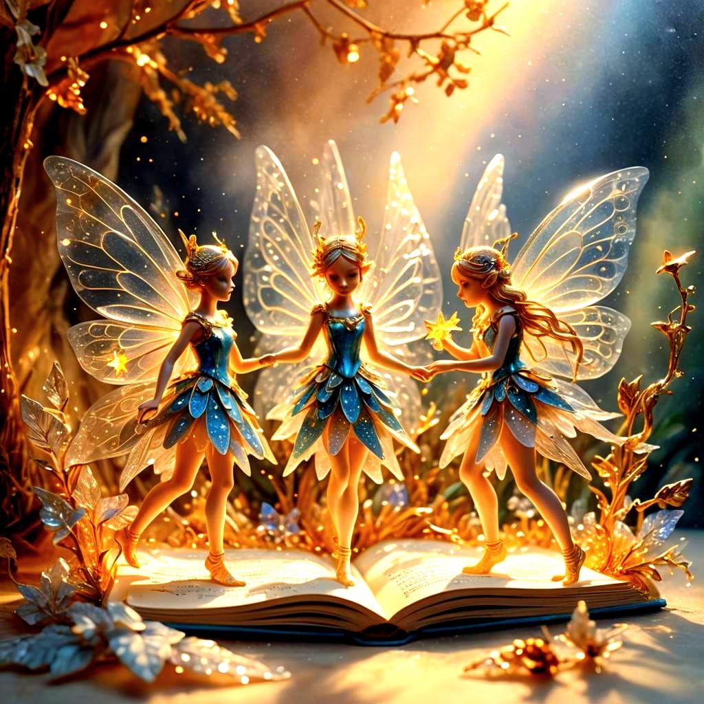 Crystal Fairies in Magical Pop-Up Book