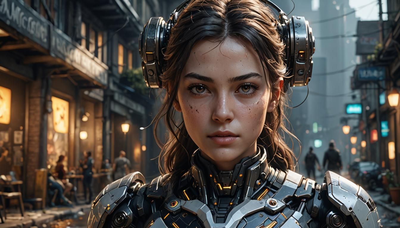 Woman's Digital Transformation in 3D Game Style