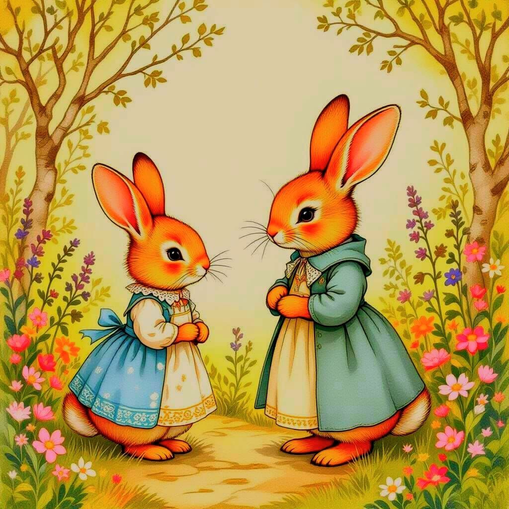 Storybook illustration.