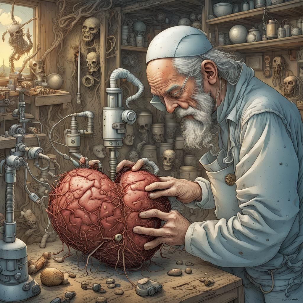 Nanobots Repairing Wizard's Heart: Digital Photomicrography