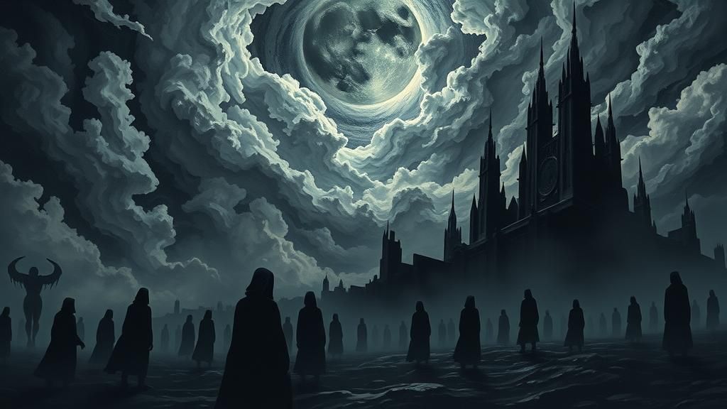 Surreal Pre-Apocalyptic Dystopian Scene of Impending Doom