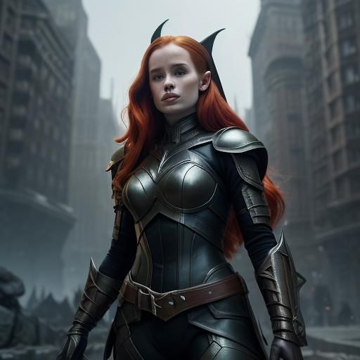 Fantasy Elf in Leather Suit: Dark Fantasy Concept Art
