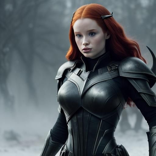 Fantasy Elf in Leather Suit, Dark Fantasy Concept Art