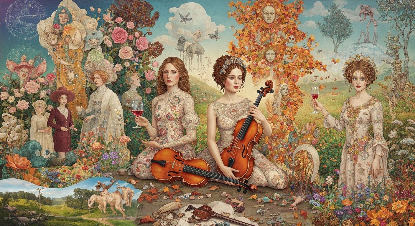 Bio Art Collage of Collective Mind in 8K