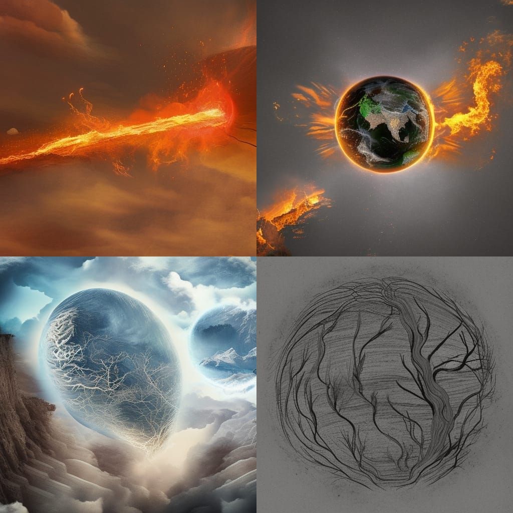 Elemental Forces: Fire, Earth, Water, and Air
