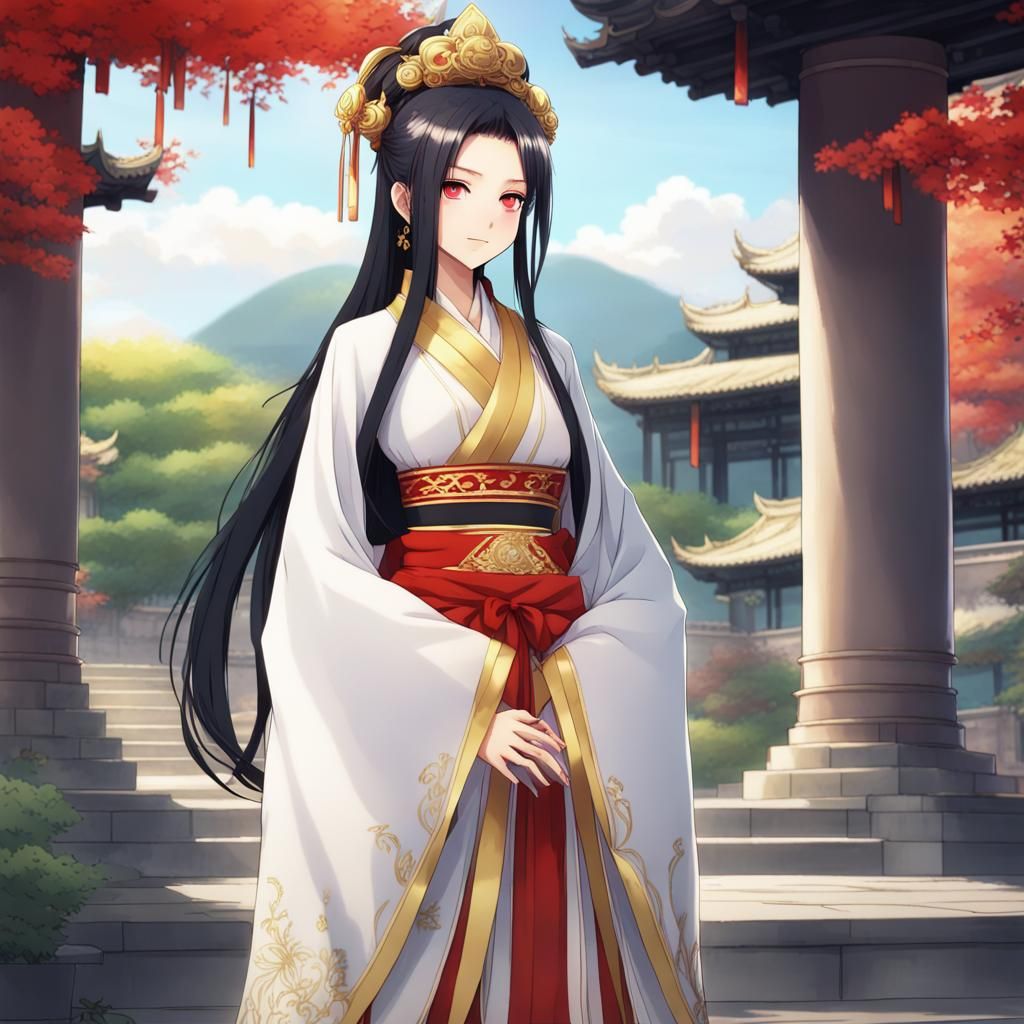 Chinese Dynasty Princess in Anime Style