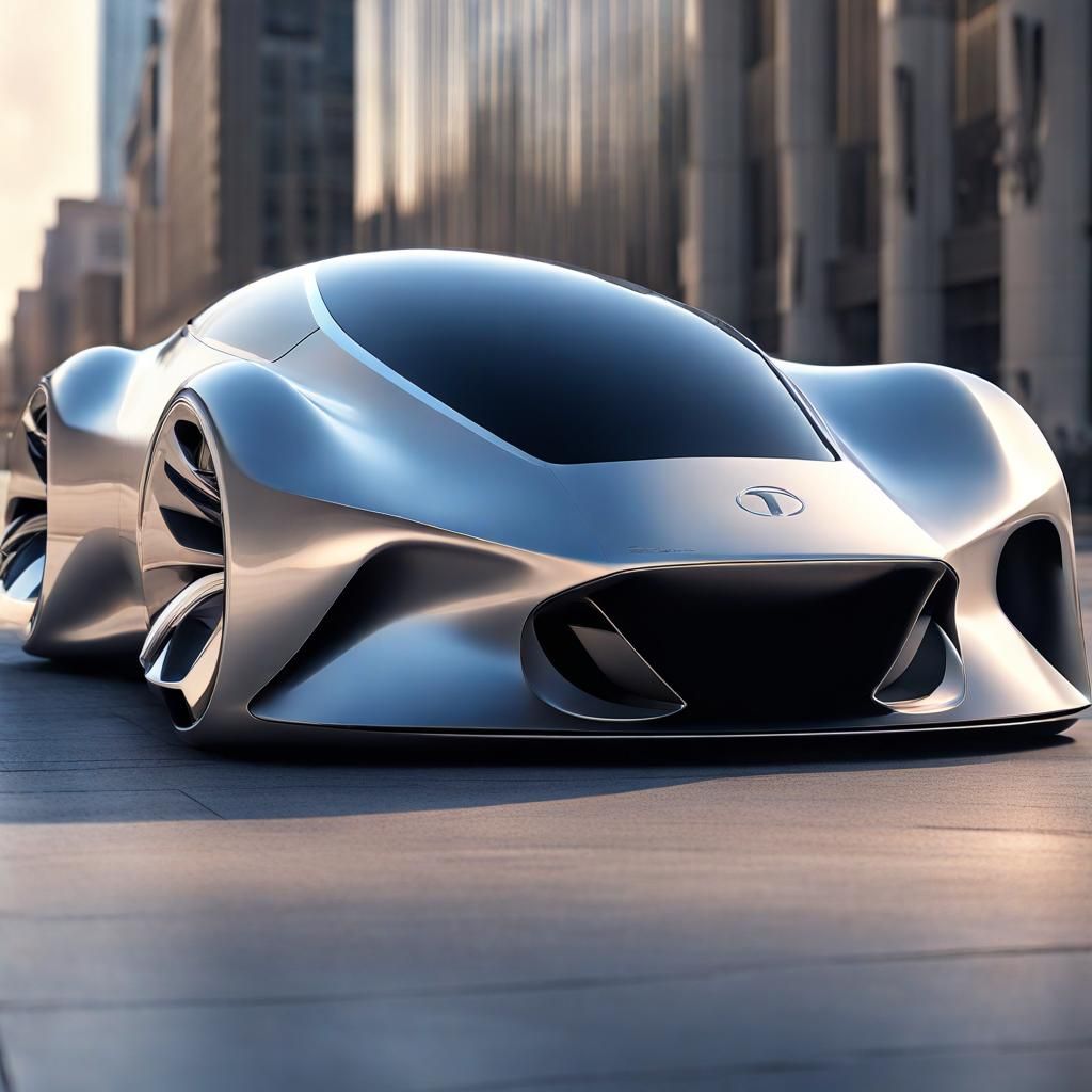 Futuristic Car Design: Minimalist Elegance in HDR