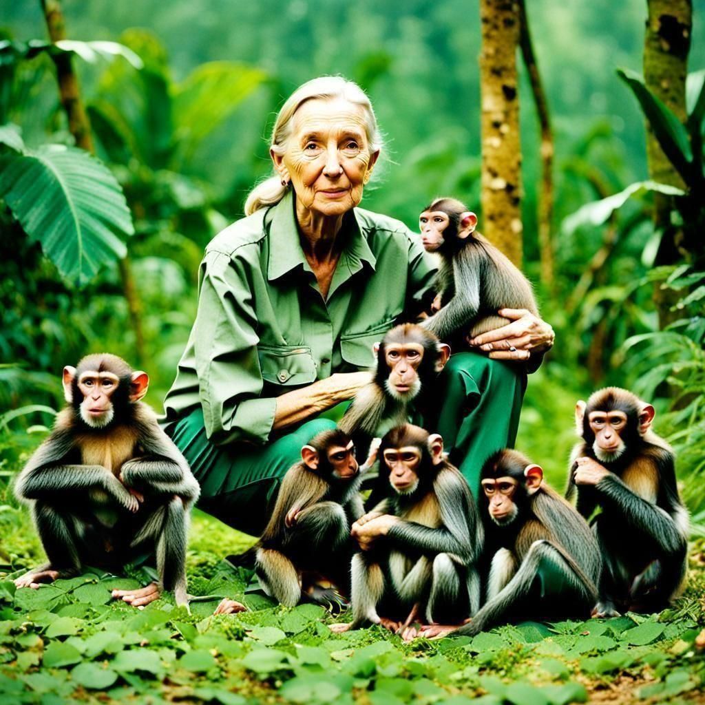 Women Who Inspire - Jane Goodall, an English primatologist and anthropologist saved primates