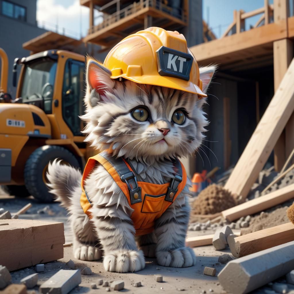 Construction Kitten