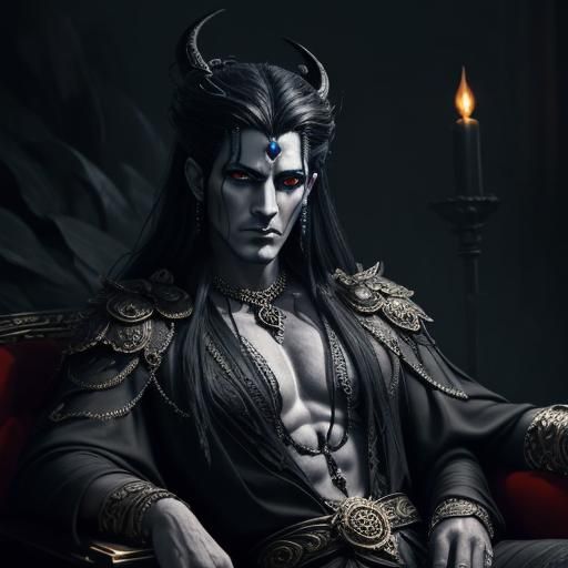 Hades in Obsidian Palace, Concept Art