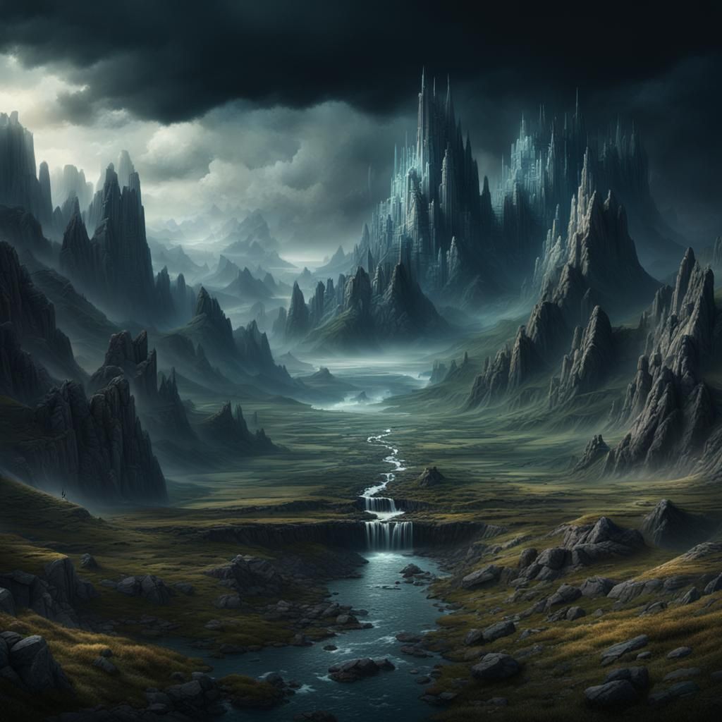 Epic Dramatic Digital Matte Painting in 8k