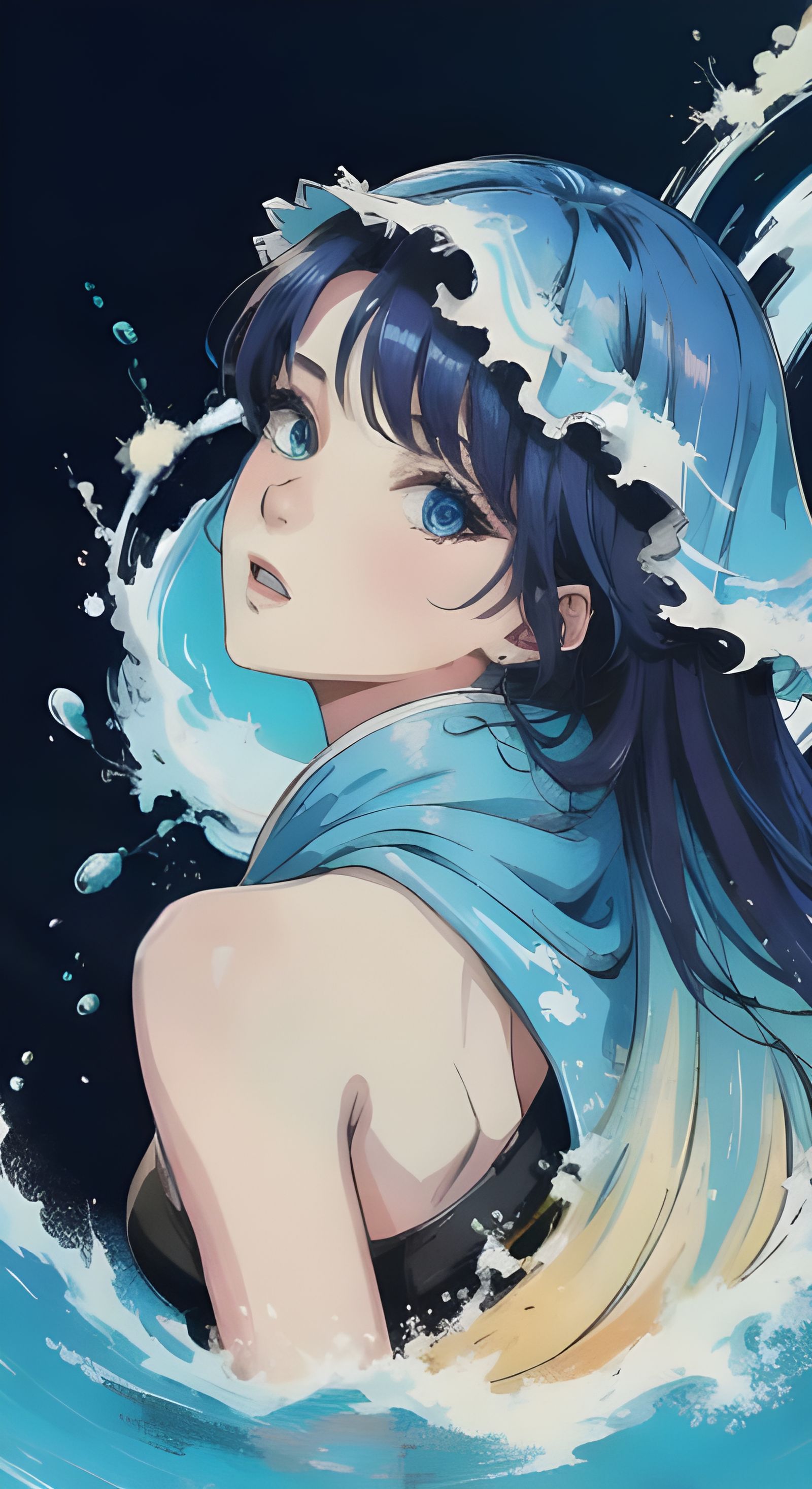 AI Realization of "Water Hair" Concept