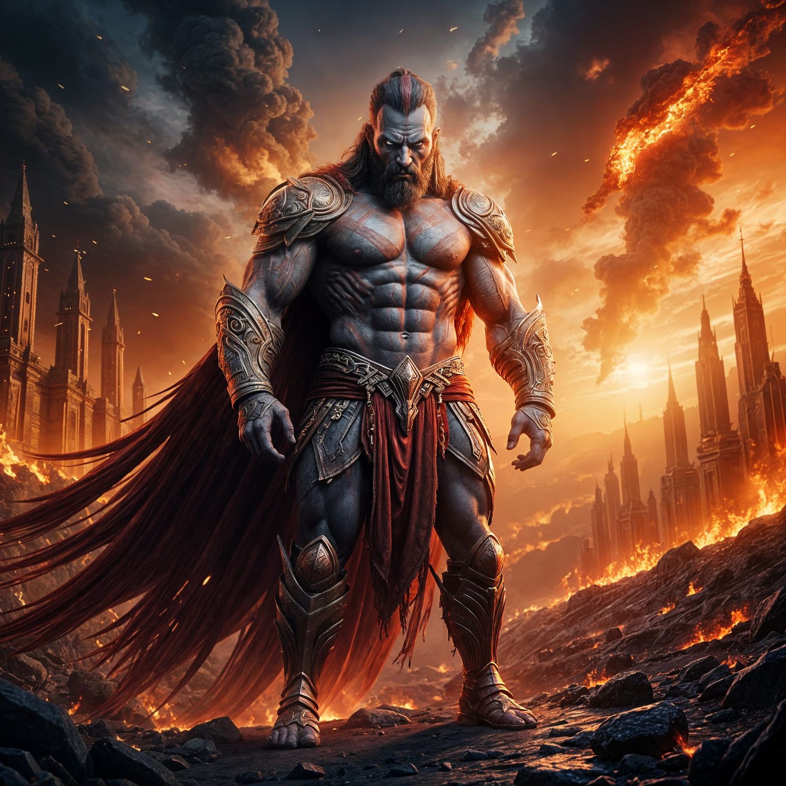 God of War in Vivid, High-Detail Unreal Engine 5 Art