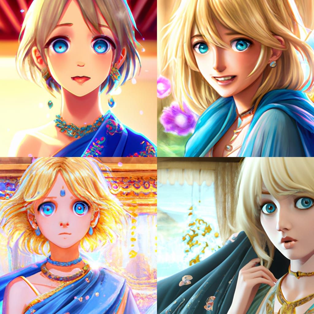 Southern Belle in Saree: Anime Key Visual