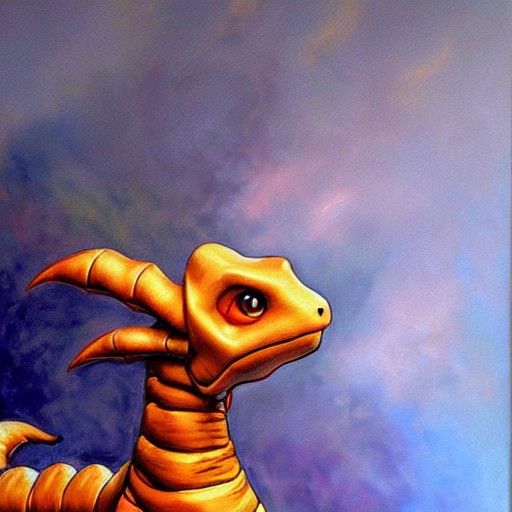 Dragonite as Oil Painting by James Gurney