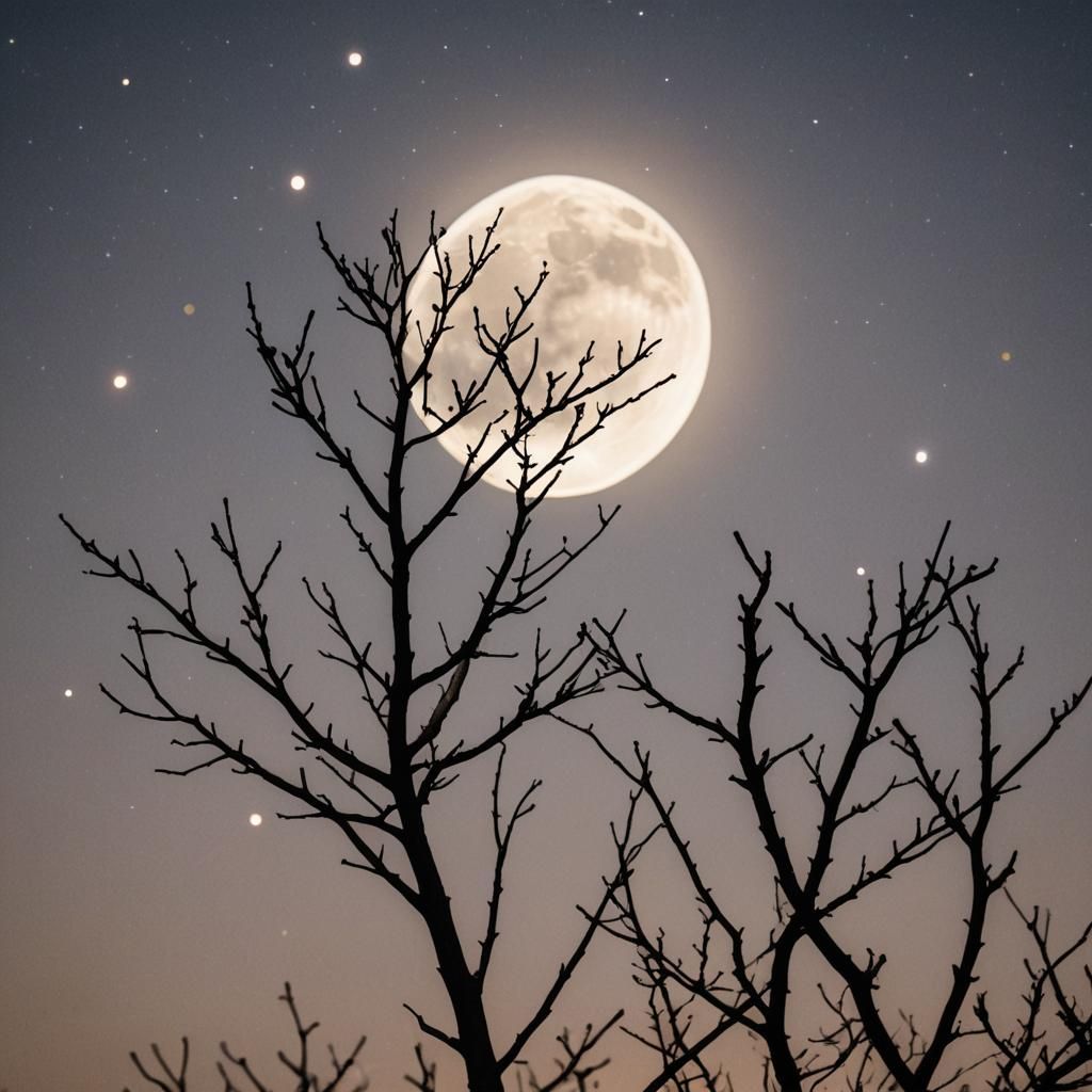 Moonlit Night Photography with Bokeh