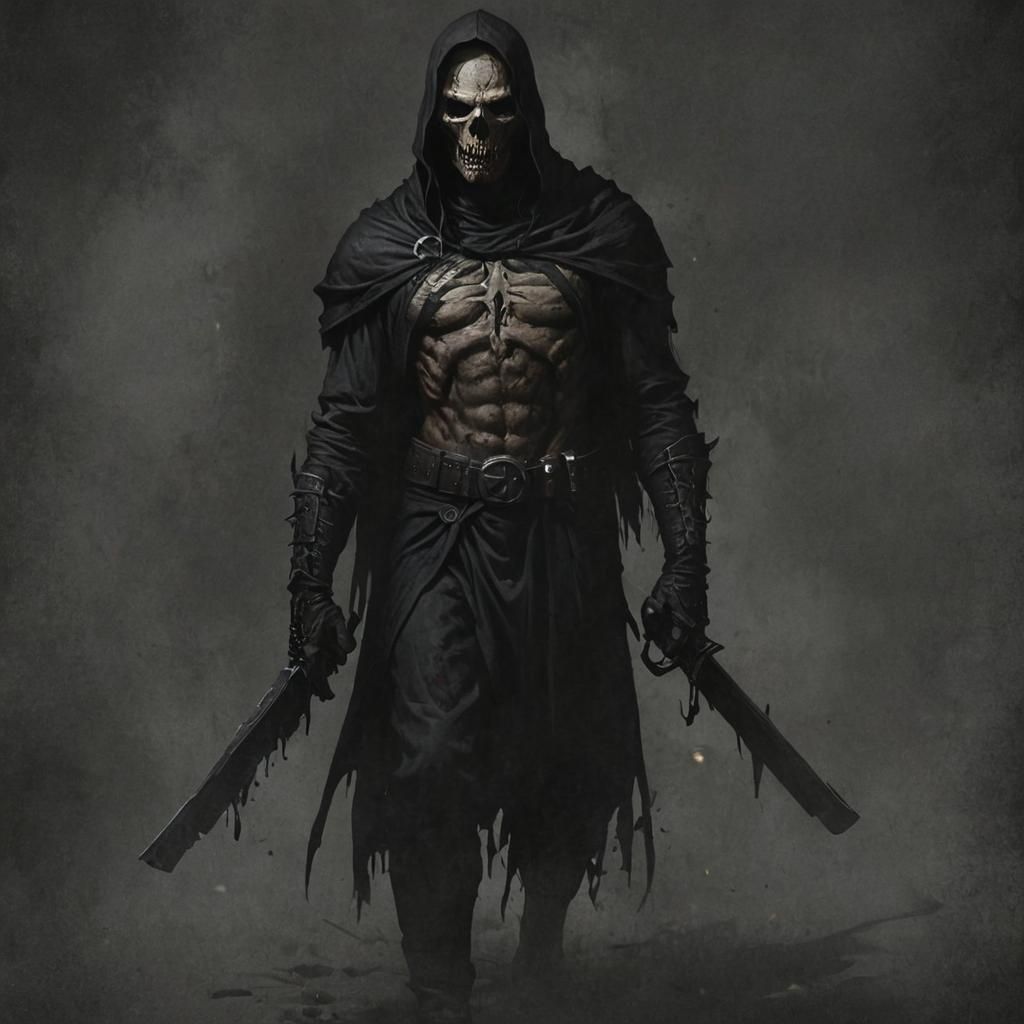 Grimdark Landscape in Dark Fantasy Style