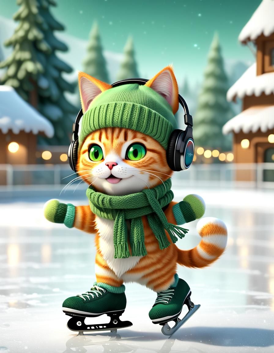 Dancing on the ice rink