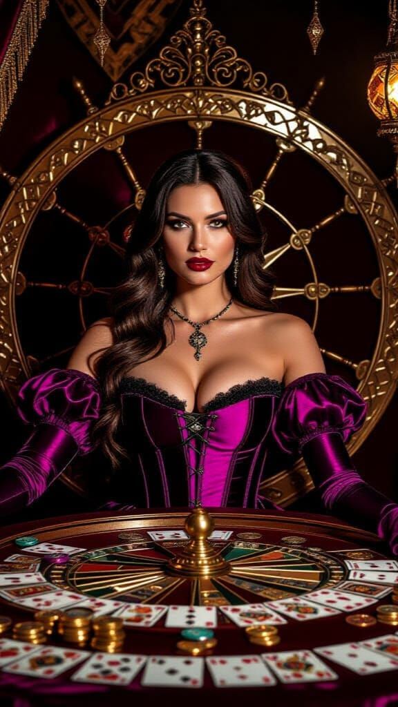 Gothic Carnival Game of Chance in Castle