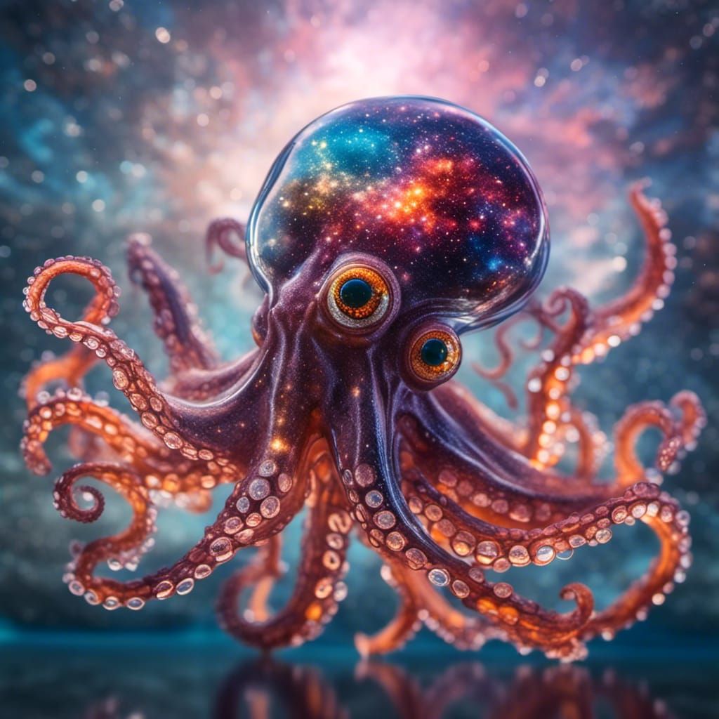 Cosmic Glass Octopus IV
