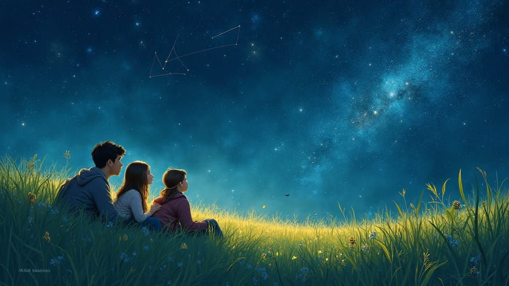 Starlight Serenade Under the Celestial Canvas