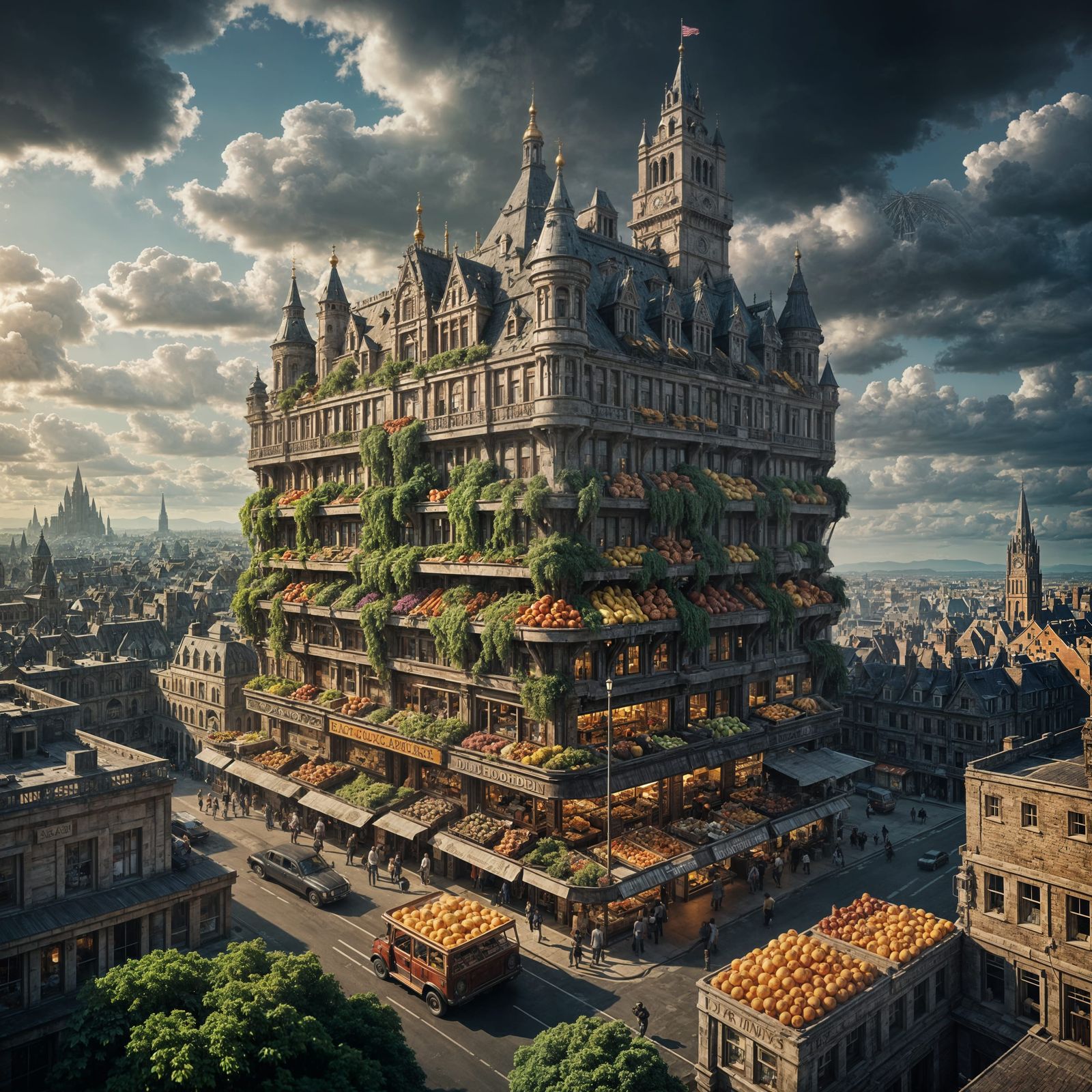 Giant Food in Odd Places: Digital Matte Painting