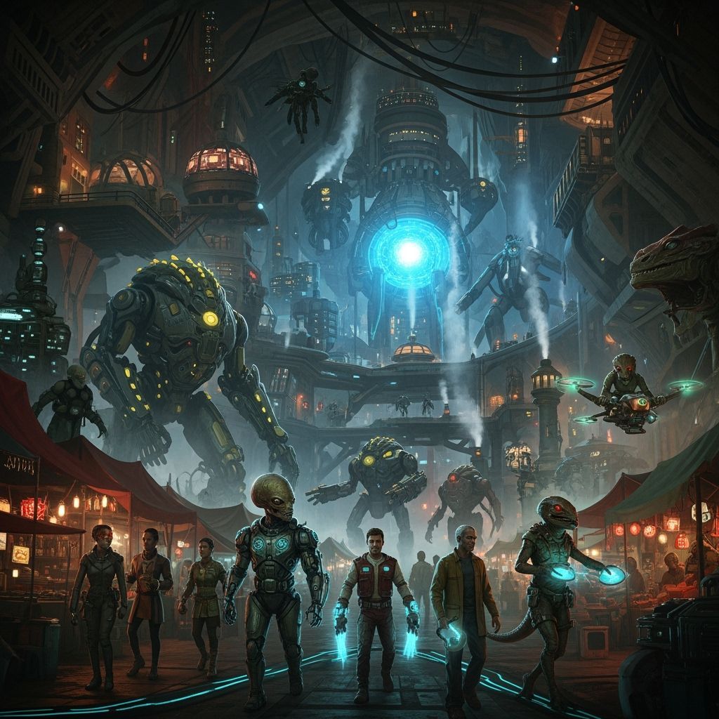 Subterranean City: Organic-Mechanical Fusion With Diverse In...