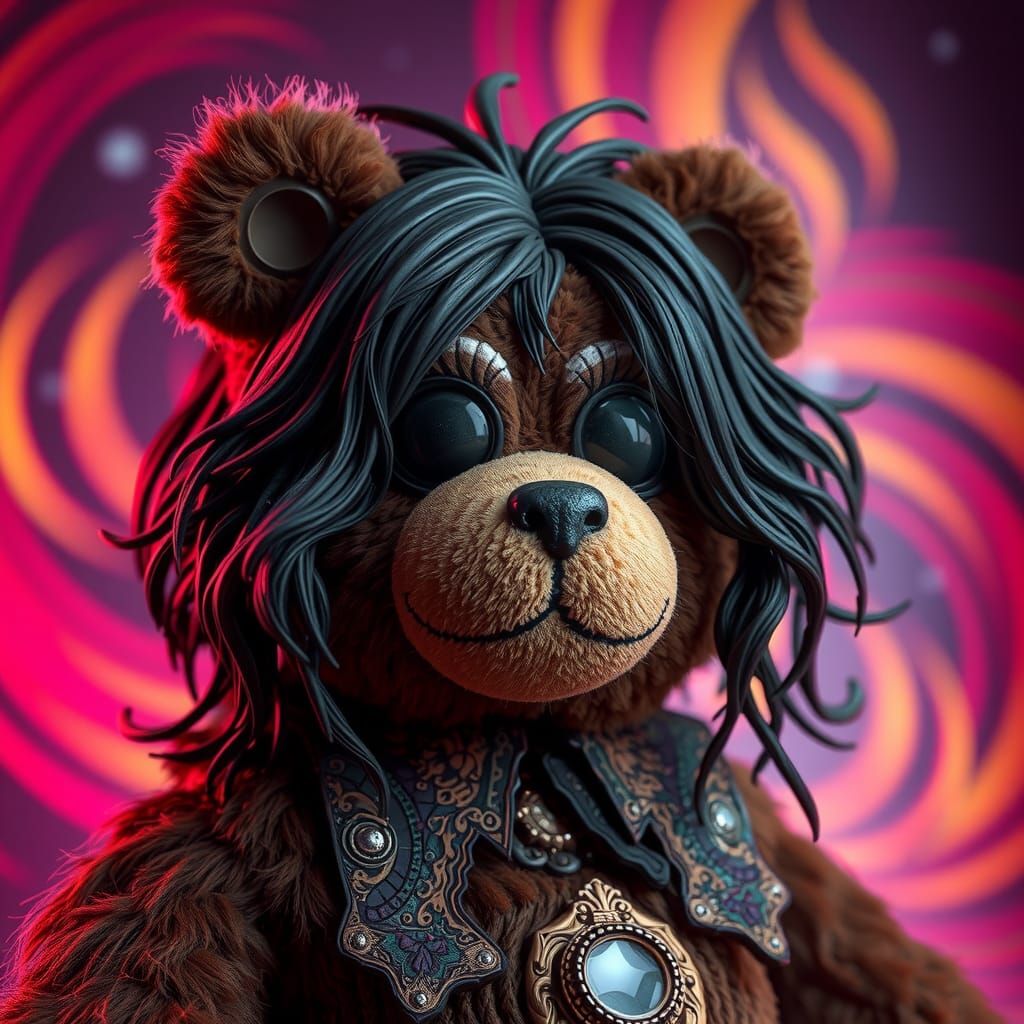Ozzy Osbourne Teddy Bear Concept Art