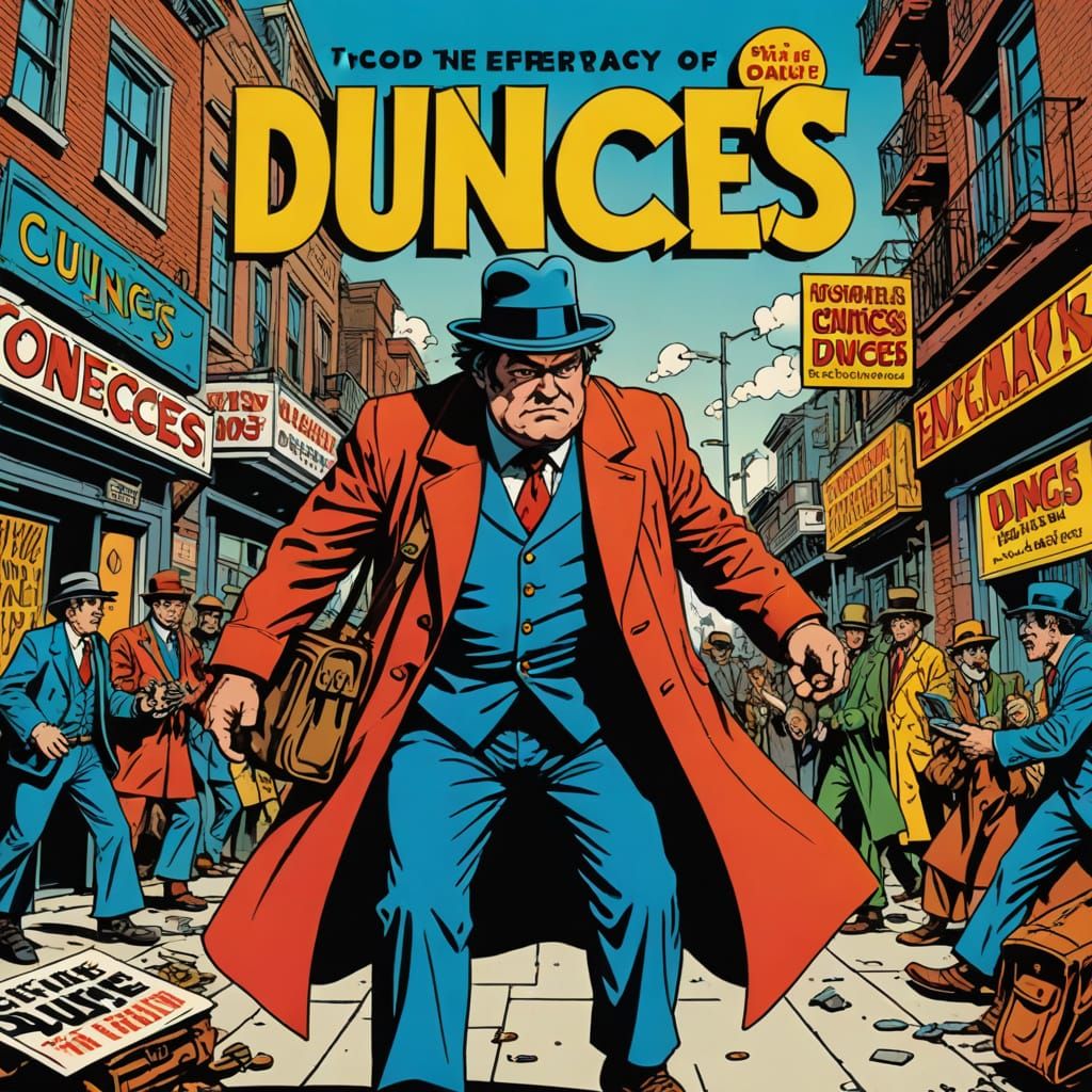 Ignatius J. Reilly in Chaotic New Orleans Comic Style