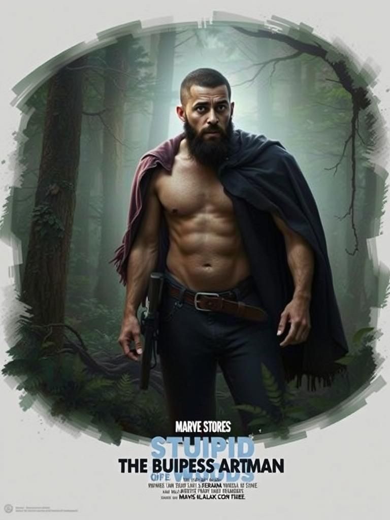 Hyperrealistic Movie Poster: Man of the Woods