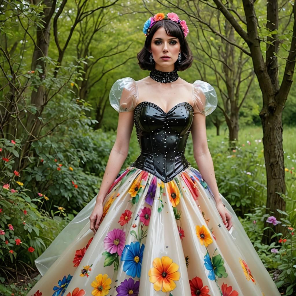 Latex Ballgown in Irish Meadow Photograph