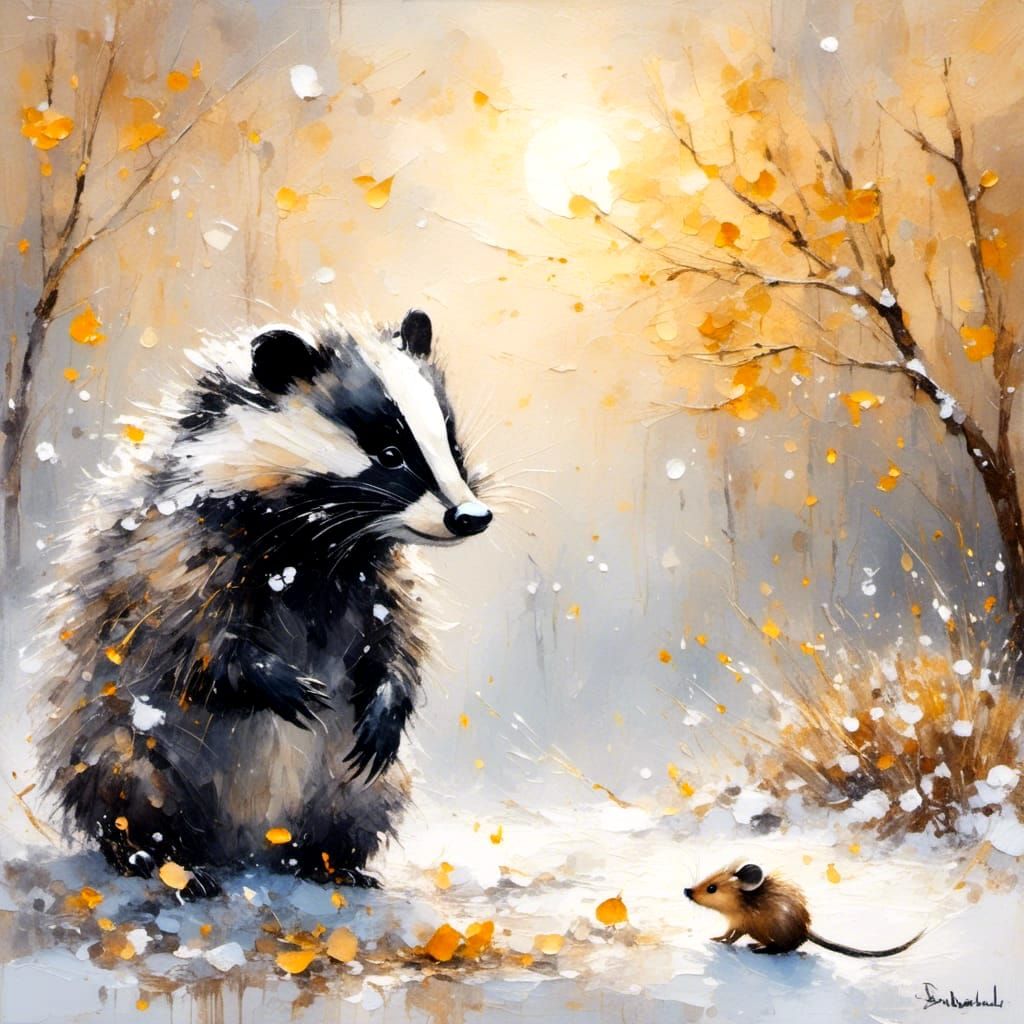 Oh! Mr Badger Sir, Please can you tell me the way out of the wild woods?!