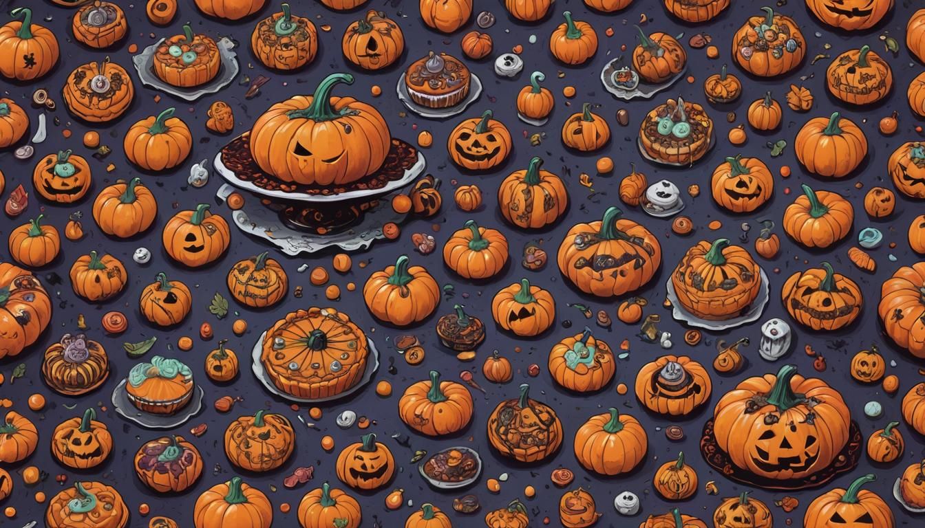 Gothic Pumpkin Pie Candyland: A Sinister Vision