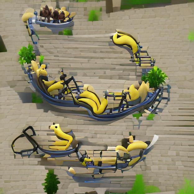 Banana Themed Rollercoaster Design