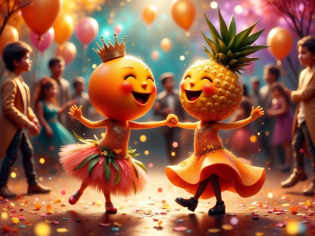 Fancy Fruits Dance the Night Away at a Whimsical Prom