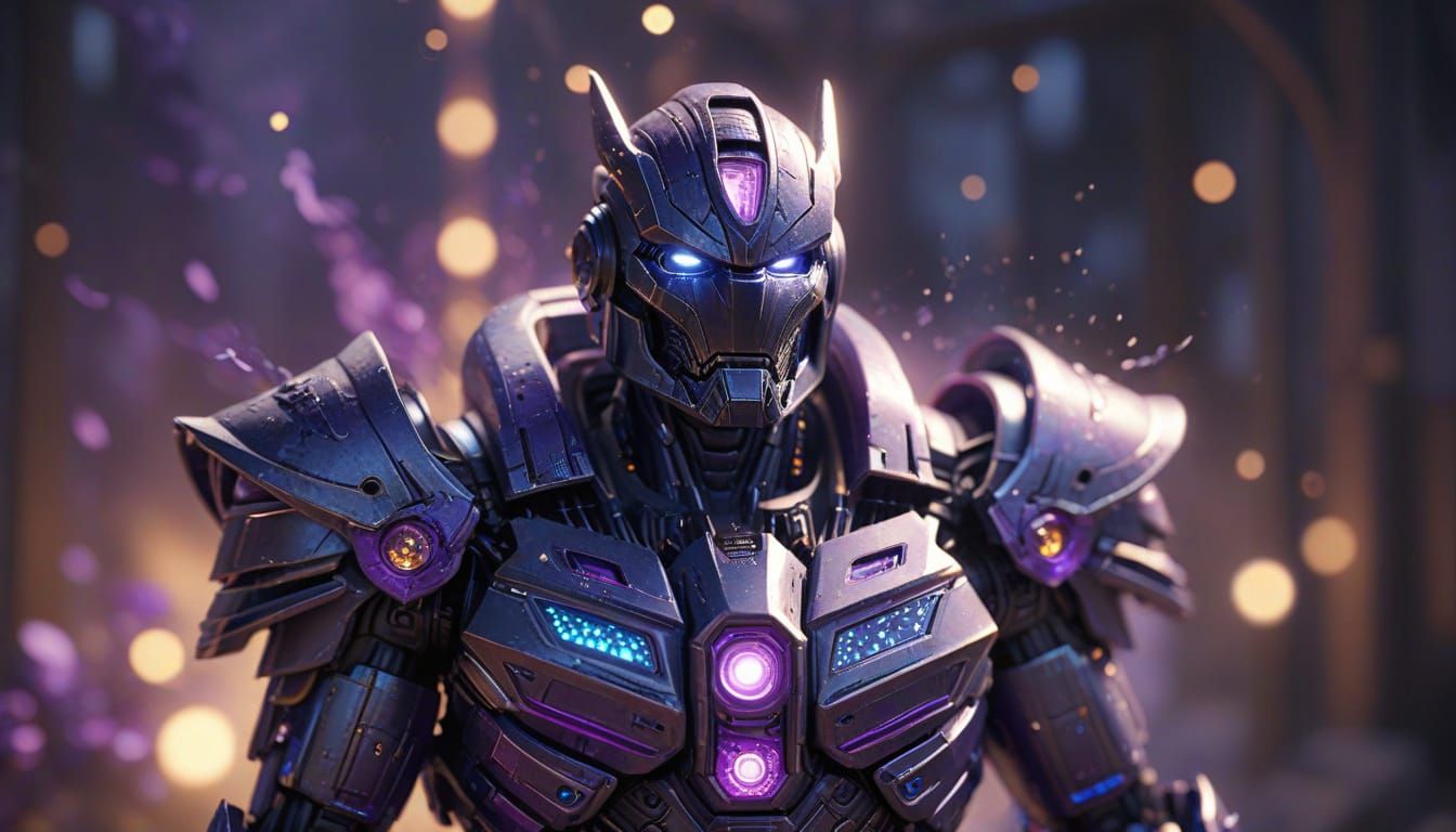 Ethereal Pastel Megatron in Whimsical Fantasy