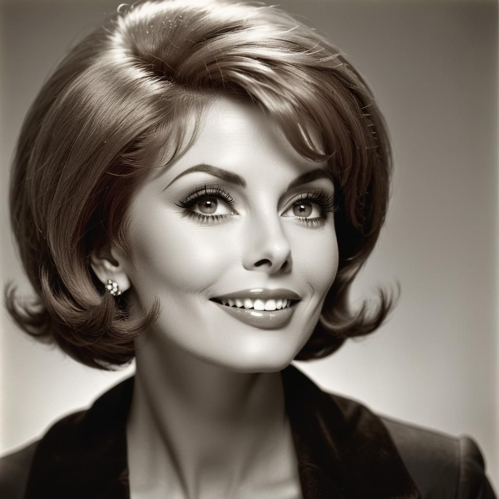 1960s Portrait of a Smiling Actress